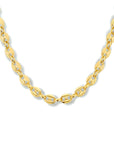 Zilver verguld (geel) collier 4,3 mm 40 + 4 cm 1 micron 2102172 - PansiteNederland.nl