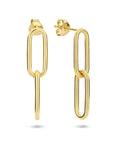 Zilver Verguld (Geel) Oorhangers Paperclip Ronde Buis 2102540 - PansiteNederland.nl