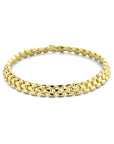 Zilver Verguld (Geel) Armband Panter 6,9 Mm 19 Cm 3 Micron 2103132 - PansiteNederland.nl