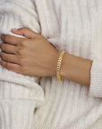 Zilver Verguld (Geel) Armband Panter 6,9 Mm 19 Cm 3 Micron 2103132 - PansiteNederland.nl