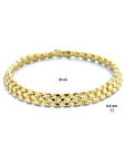 Zilver Verguld (Geel) Armband Panter 6,9 Mm 19 Cm 3 Micron 2103132 - PansiteNederland.nl