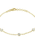 Zilver Verguld (Geel) Armband Zirkonia 17 + 2 Cm 3 Micron 2103332 - PansiteNederland.nl