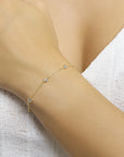 Zilver Verguld (Geel) Armband Zirkonia 17 + 2 Cm 3 Micron 2103332 - PansiteNederland.nl