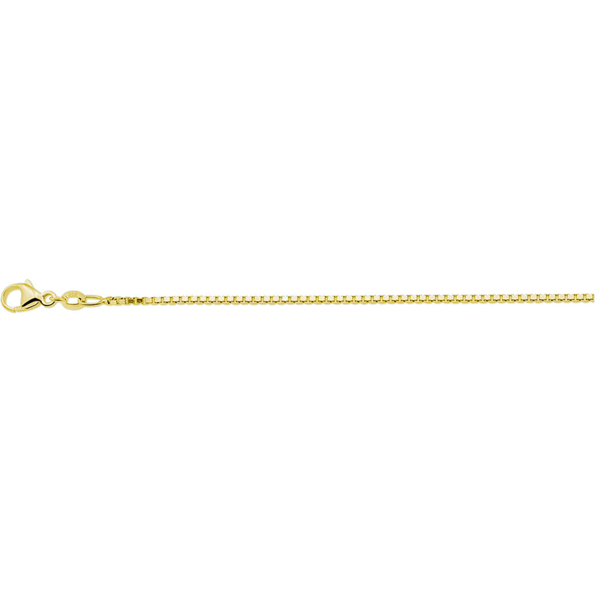Zilver Verguld (Geel) Collier Venetiaans 1,3 mm 3 Micron 2103360 - PansiteNederland.nl