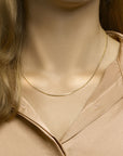 Zilver Verguld (Geel) Collier Venetiaans 1,3 mm 3 Micron 2103360 - PansiteNederland.nl