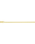zilver verguld (geel) collier gourmette 4-zijdes geslepen 1,4 mm 41 + 4 cm 3 micron 2103366