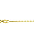 zilver verguld (geel) collier anker plat 1,1 mm 41 + 4 cm 3 micron 2103379