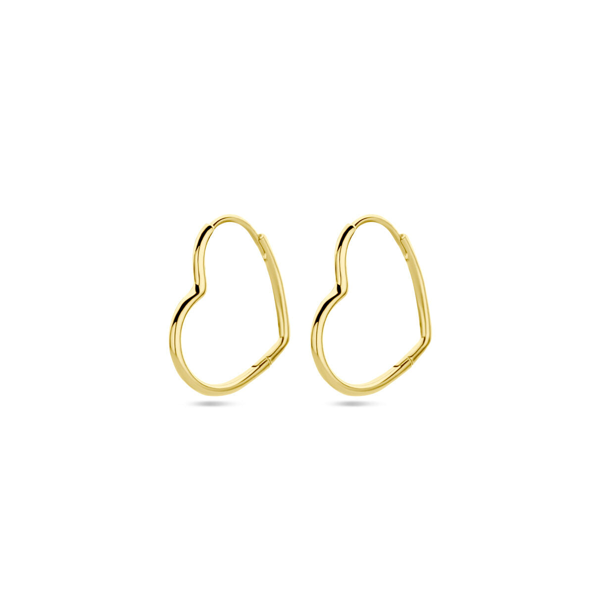 Zilver Verguld (Geel) Oorringen Hart 1 Micron 2103492 - PansiteNederland.nl