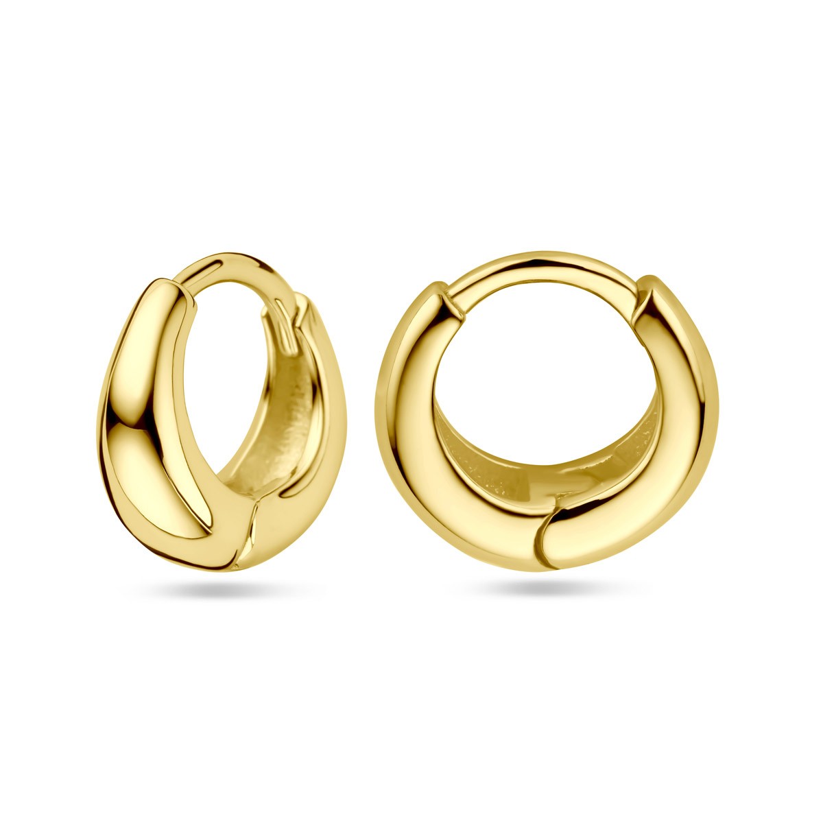 Oorbellen 11.5 mm 1 micron zilver verguld