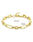 Zilver Verguld (Geel) Armband Anker 6,5 Mm 18 + 3 Cm 3 Micron 2103705 - PansiteNederland.nl