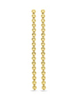 Zilver Verguld (Geel) Oorhangers Gediamanteerd 55 Mm 1 Micron 2103732 - PansiteNederland.nl