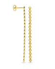 Zilver Verguld (Geel) Oorhangers Gediamanteerd 55 Mm 1 Micron 2103732 - PansiteNederland.nl