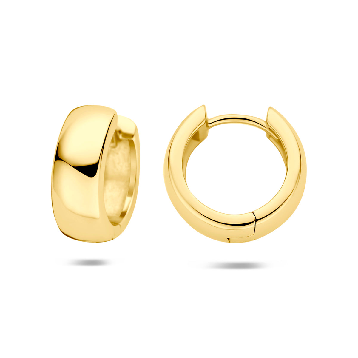 Fantasy Collection Klapoorringen zilver verguld 15 mm 1 micron - afbeelding 3