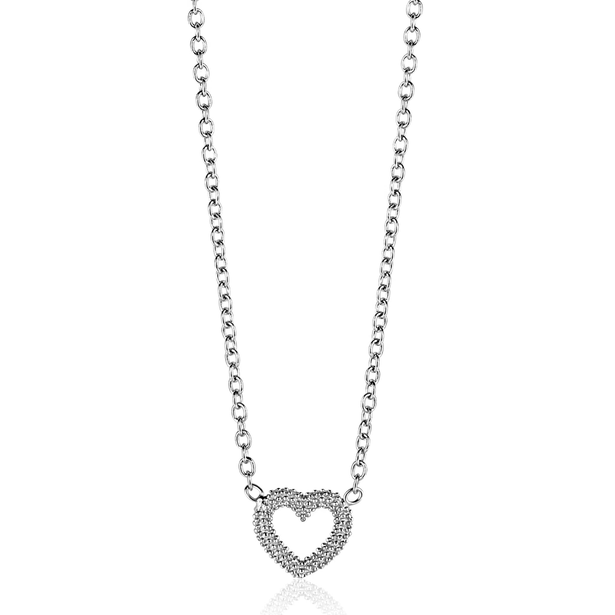 ZINZI Zilveren Ketting 42-45 cm - ZIC2703