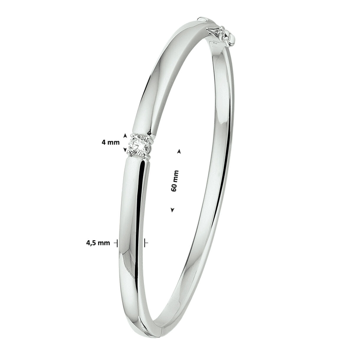 Fantasy Collection Gerhodineerd Zilveren Armband met Zirkonia 1329195