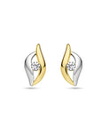 Zilver Verguld (Geel/Rhodium) Oorknoppen Zirkonia 1 Micron 2200464 - PansiteNederland.nl
