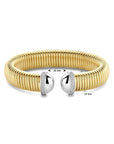 Zilver Verguld (Geel/Rhodium) Klemband Tubogas Zirkonia 13 Mm 3 Micron 2200466 - PansiteNederland.nl