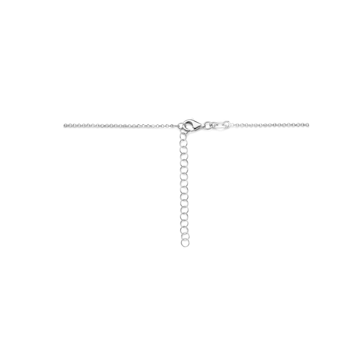 Fantasy Collection Collier hart zilver verguld bicolor 1,5 mm 40 + 5 cm 3 micron - afbeelding 3