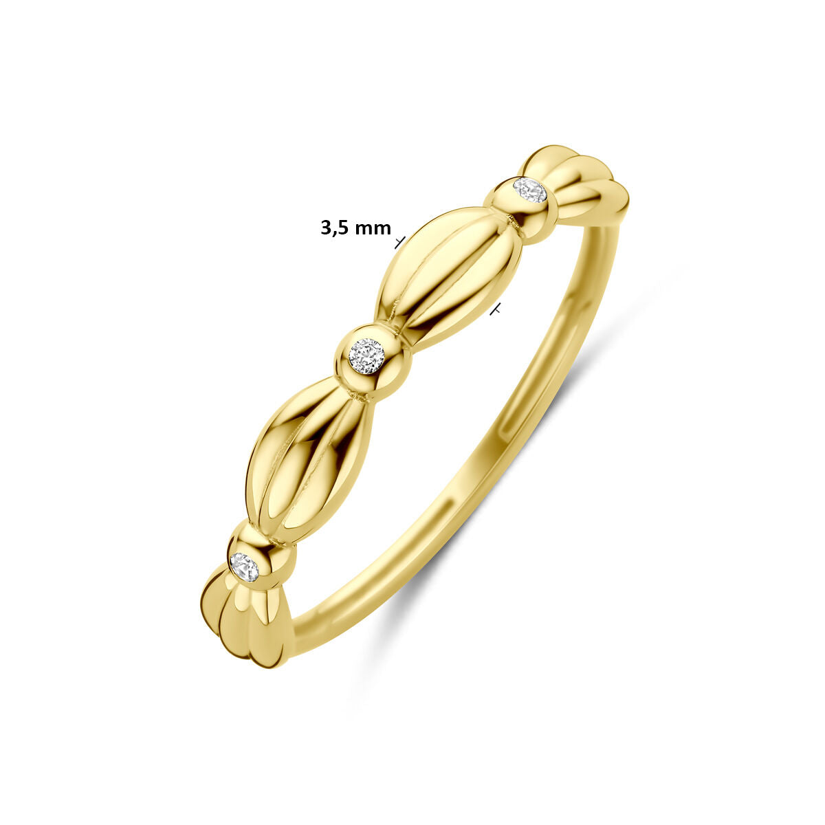 Fantasy Collection Ring zirkonia 14K geelgoud