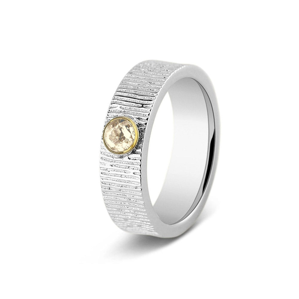 See You Ring met as en verticale rimpels in goud, 6 mm – 221 – afbeelding 48