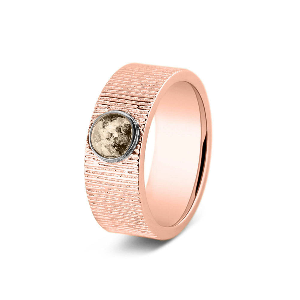 See You Ring met verticale rimpels 8 mm in goud – 222 – afbeelding 47