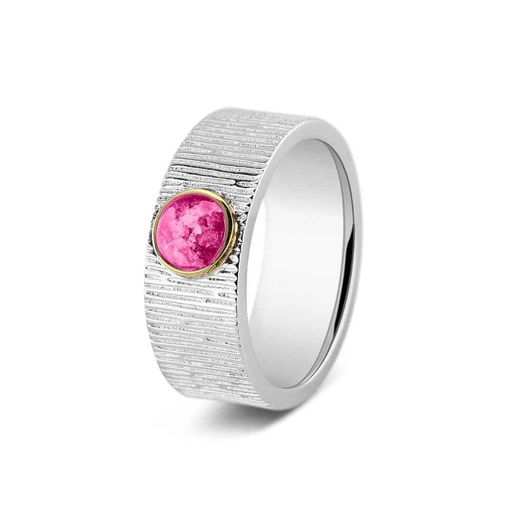 See You Ring met verticale rimpels 8 mm in goud – 222 – afbeelding 58