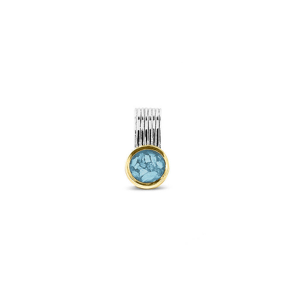 See You Mini ashanger verticale rimpel zilver met goudrand – 229 – afbeelding 1