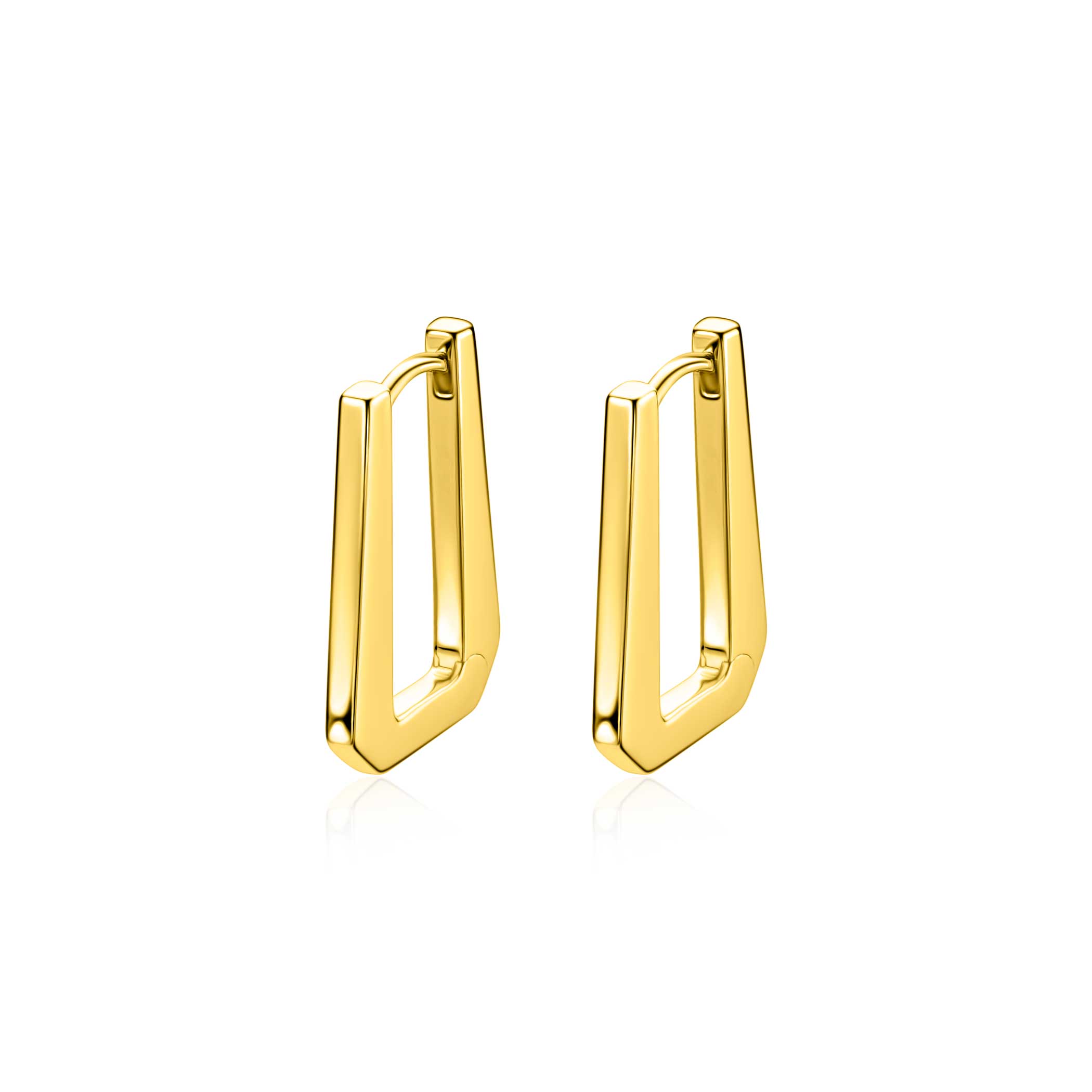 ZINZI Verguld Zilveren Oorbellen 20mm - ZIO2879G