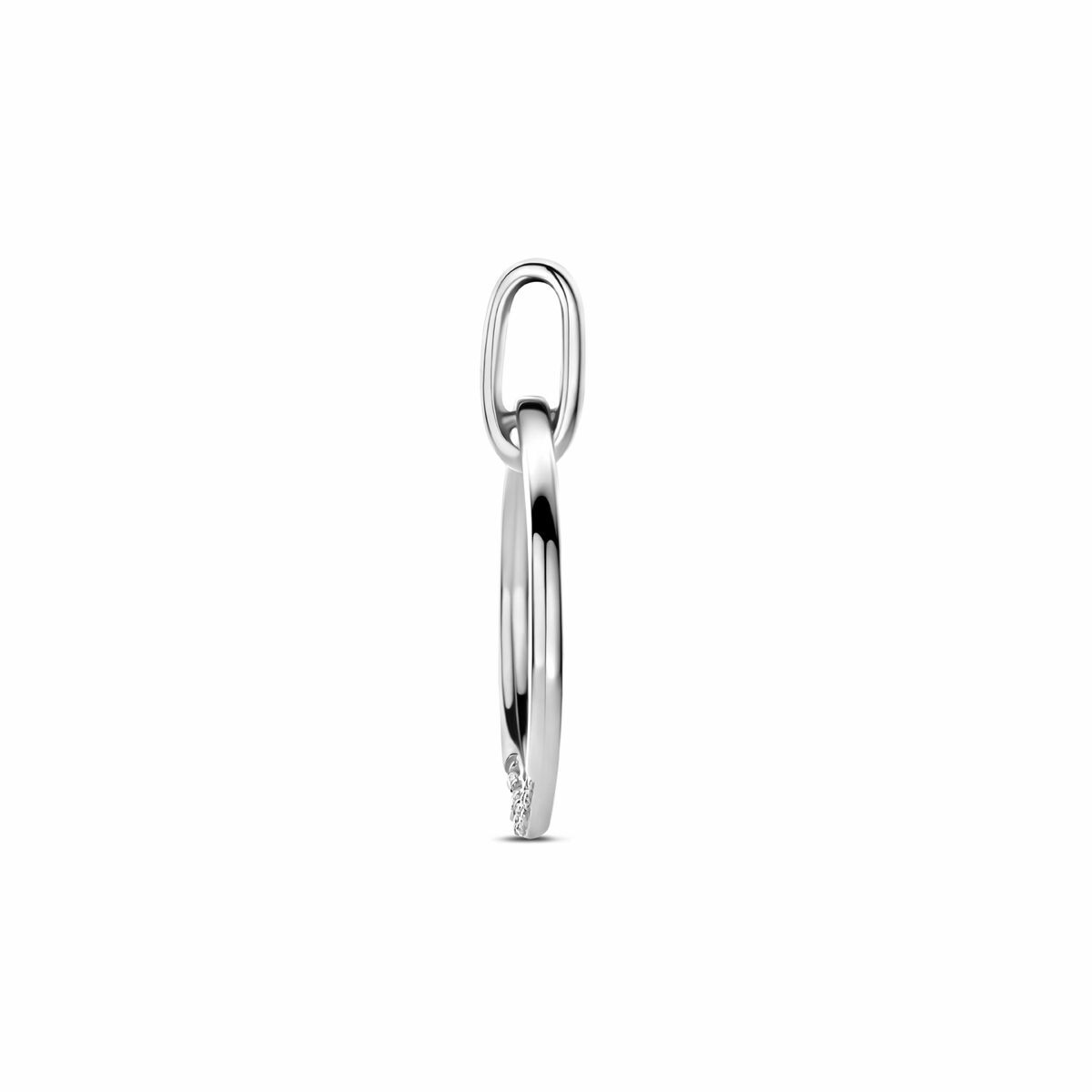 Zilveren gerhodineerde hanger zirkonia 22 mm - 1341702 - PansiteNederland.nl