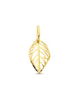 14K geelgouden hanger blad 17 mm - 4034254 - PansiteNederland.nl