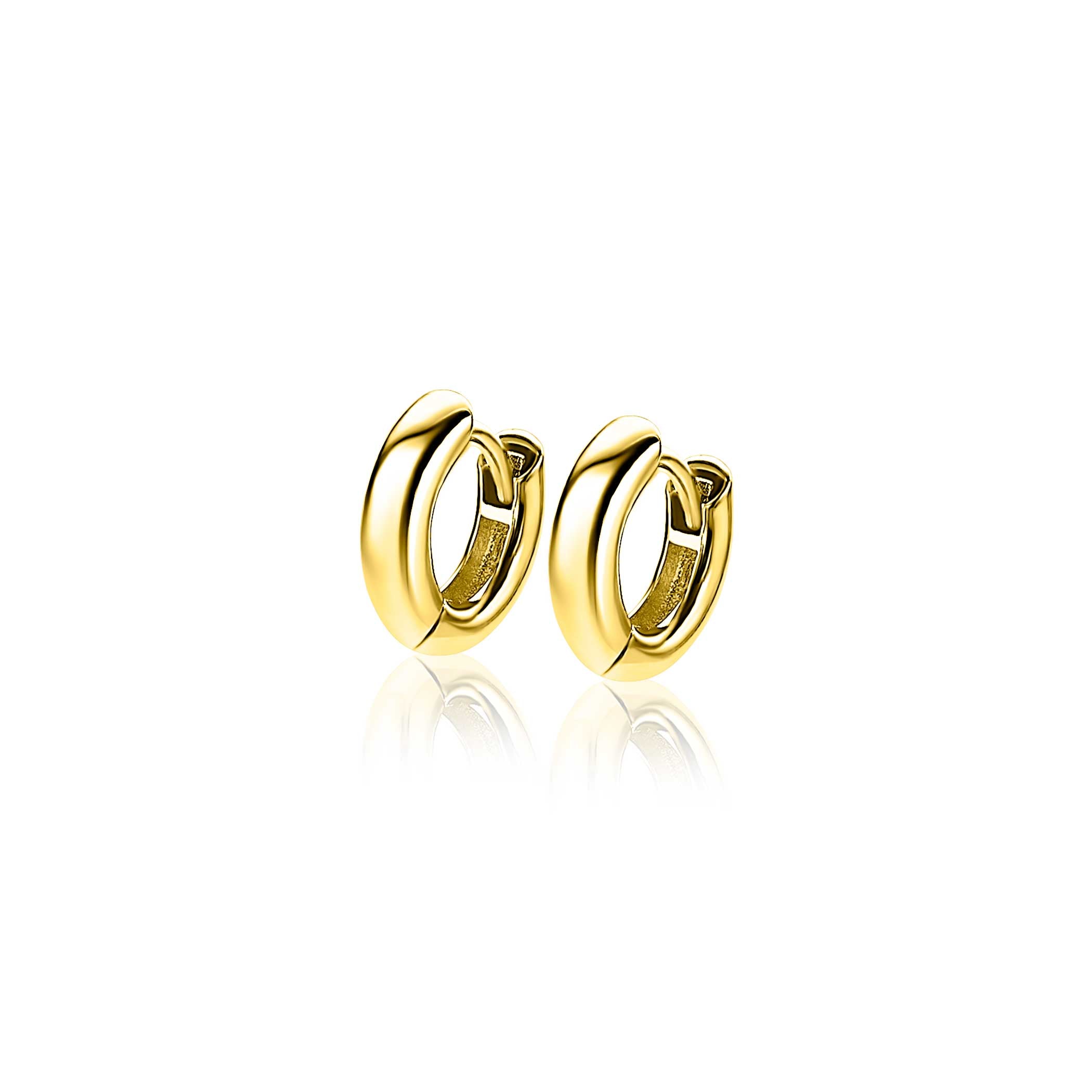 ZINZI Verguld Zilveren Oorbellen 12mm - ZIO189G