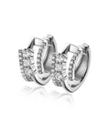 ZINZI zilveren multi-look oorringen met 3 rijen, bezet met witte zirkonia's 9mm breed met luxe klapsluiting 16mm ZIO2645 - PansiteNederland.nl