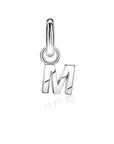 Zinzi zilveren letter oorbedel ZICH2144 letter M
