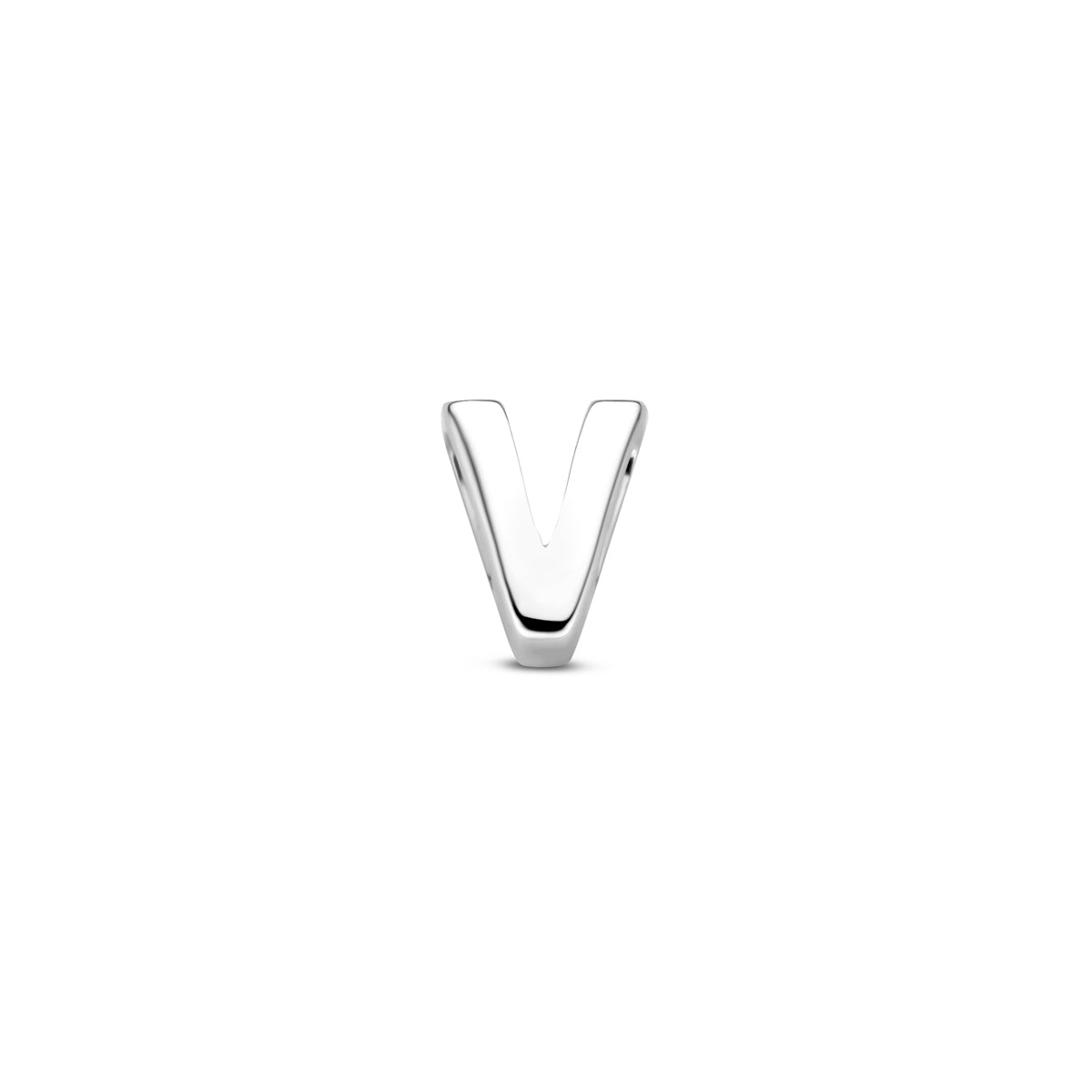 Hanger letter V 6 mm zilver #Letter_V