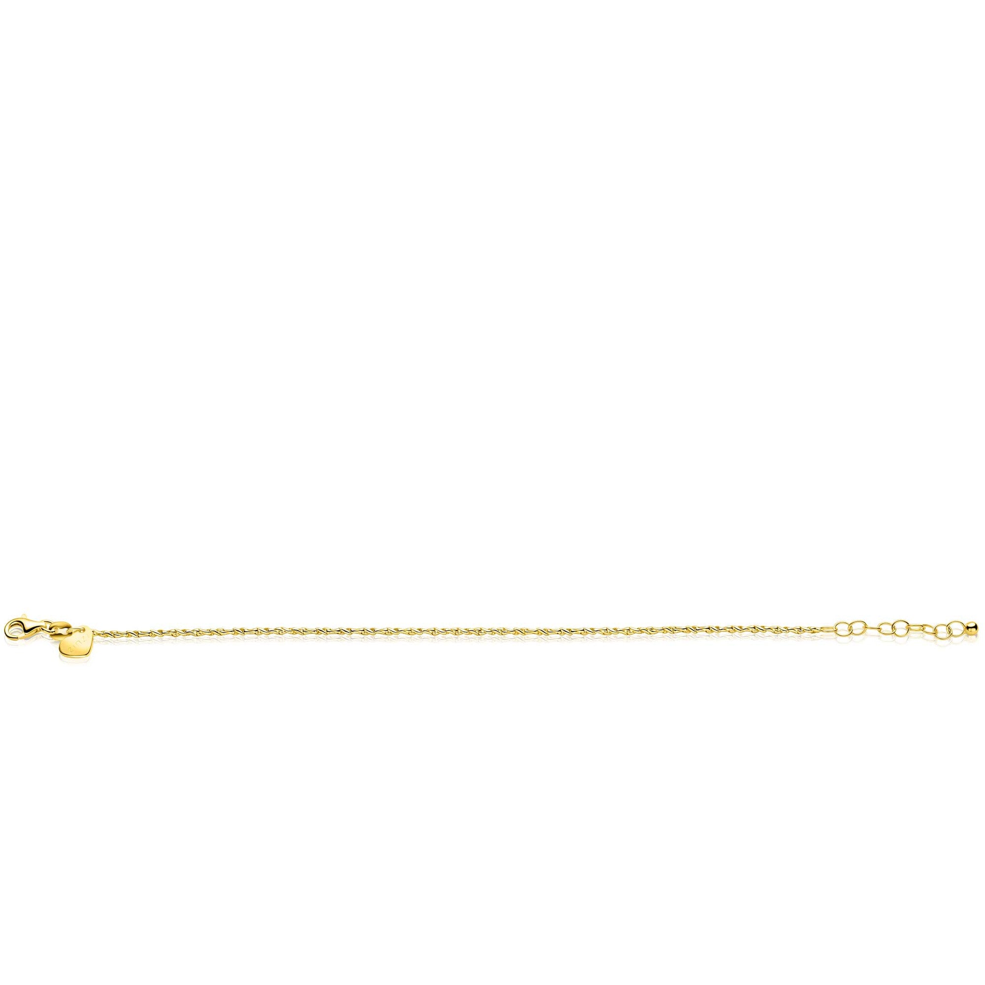 ZINZI Verguld Zilveren Armband 17,5-20,5 cm - ZIA2843G