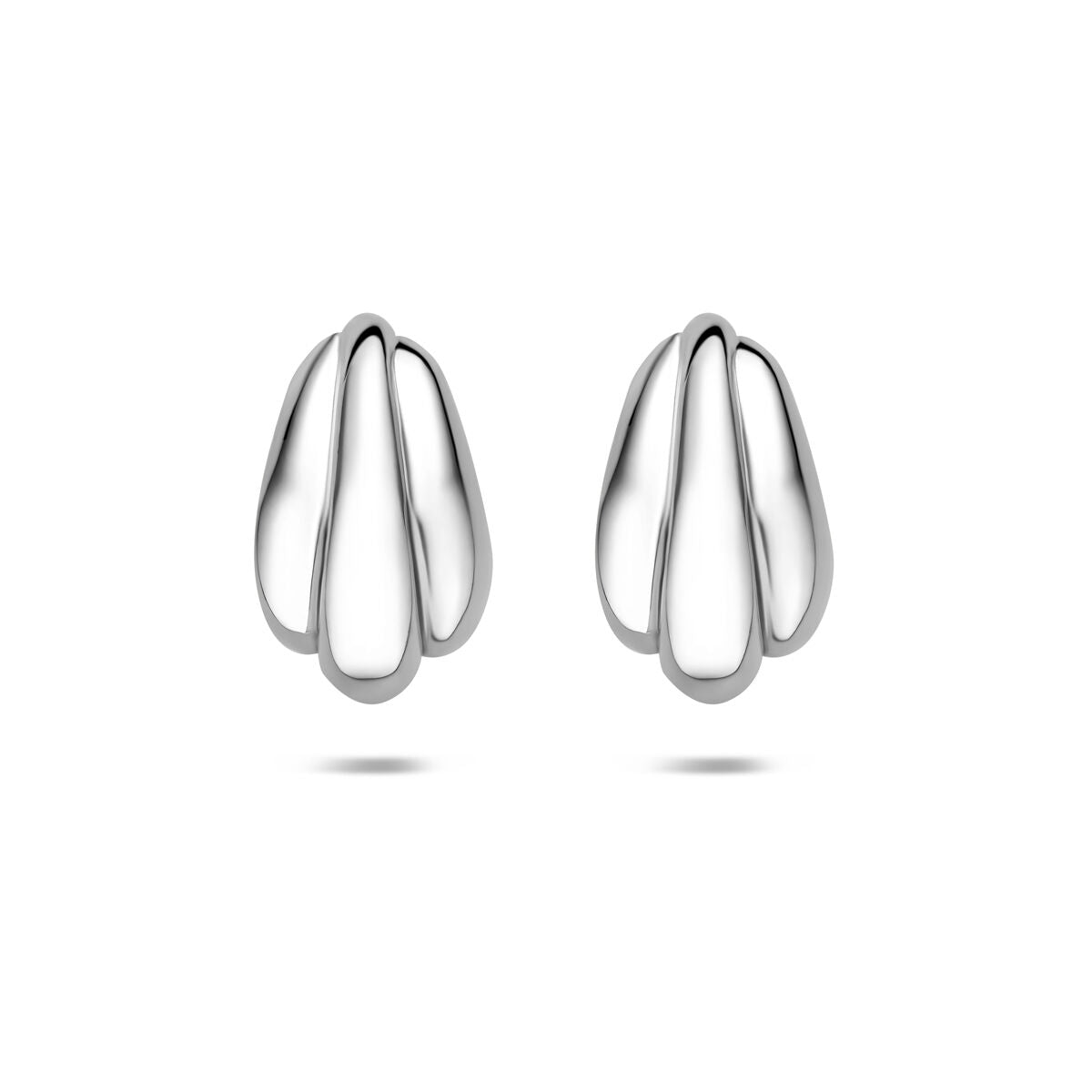 Stekeroorringen zilver gerhodineerd 16,5 mm