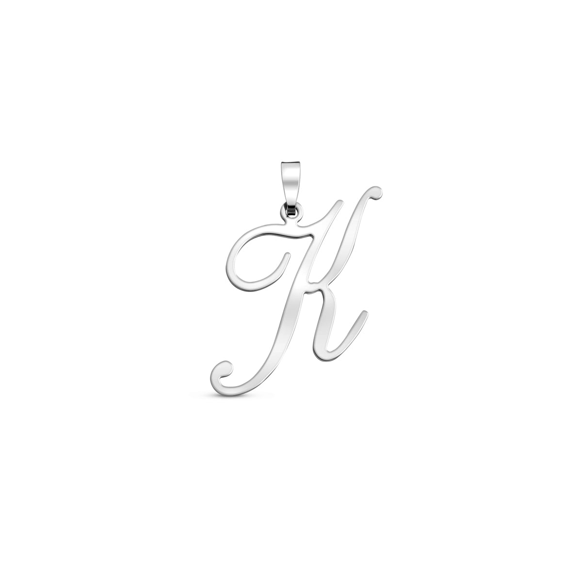 Hanger sierletter K 22 mm zilver #Letter_K