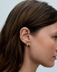 Pandora ESSENCE 14k Goudvergulde Organisch Gevormde Ovale Oorknoppen 263295C01 - PansiteNederland.nl