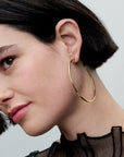 Pandora ESSENCE 14k Goudvergulde Open oorringen van 65 mm 263312C00 - PansiteNederland.nl