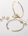 Pandora ESSENCE 14k Goudvergulde Open oorringen van 65 mm 263312C00 - PansiteNederland.nl