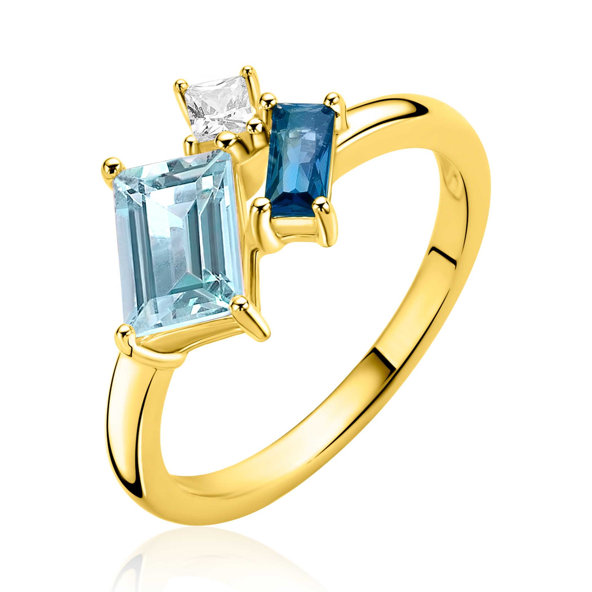 ZINZI Verguld Zilveren Ring ZIR2897 - ZIR2897-62