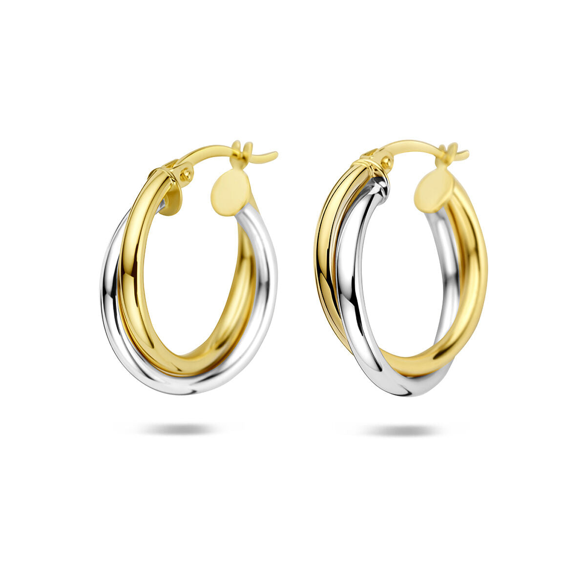 Fantasy Collection Oorbellen 21 mm 14K bicolor goud