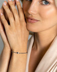 ZINZI zilveren gourmet armband met drie glanzende hartjes 17-20cm ZIA2408 - PansiteNederland.nl