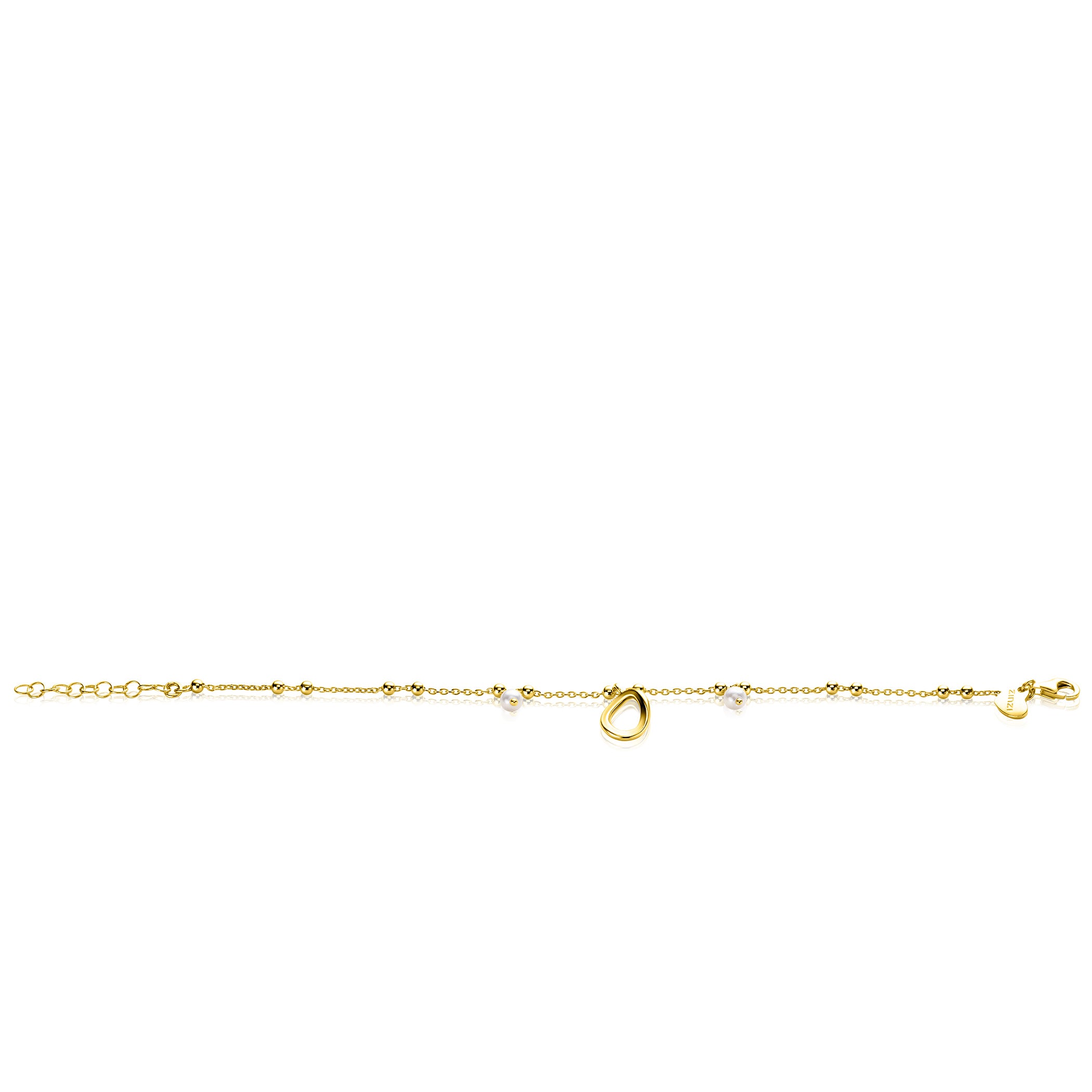 ZINZI Verguld Zilveren Armband 17-20 cm - ZIA2405