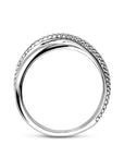 Zilveren gerhodineerde ring voor dames 1341933