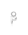 Zinzi zilveren letter oorbedel ZICH2144 letter P