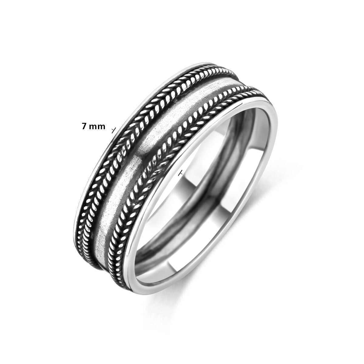 Ring oxi zilver geoxideerd