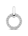 Zilveren gerhodineerde hanger zirkonia 17mm - 1341700 - PansiteNederland.nl