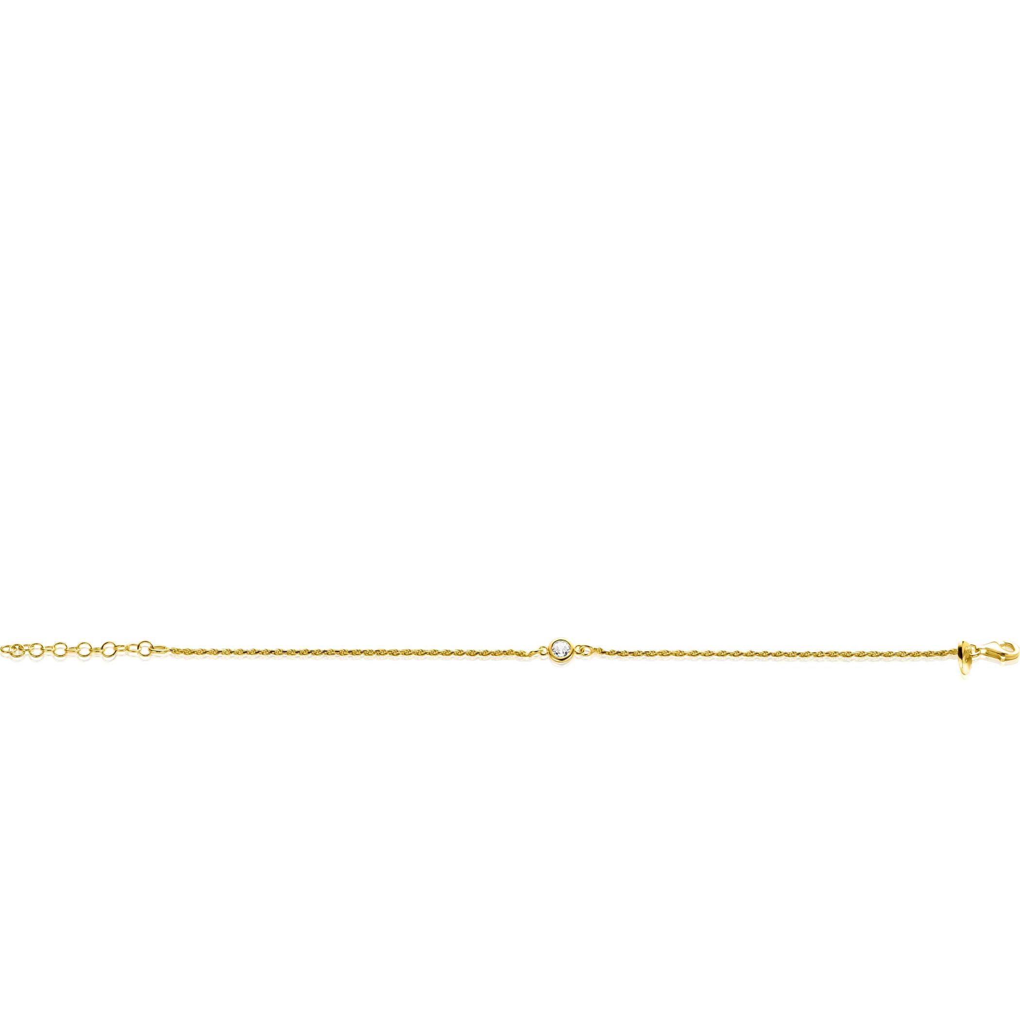 ZINZI Verguld Zilveren Armband 17-20 cm - ZIA2461Y