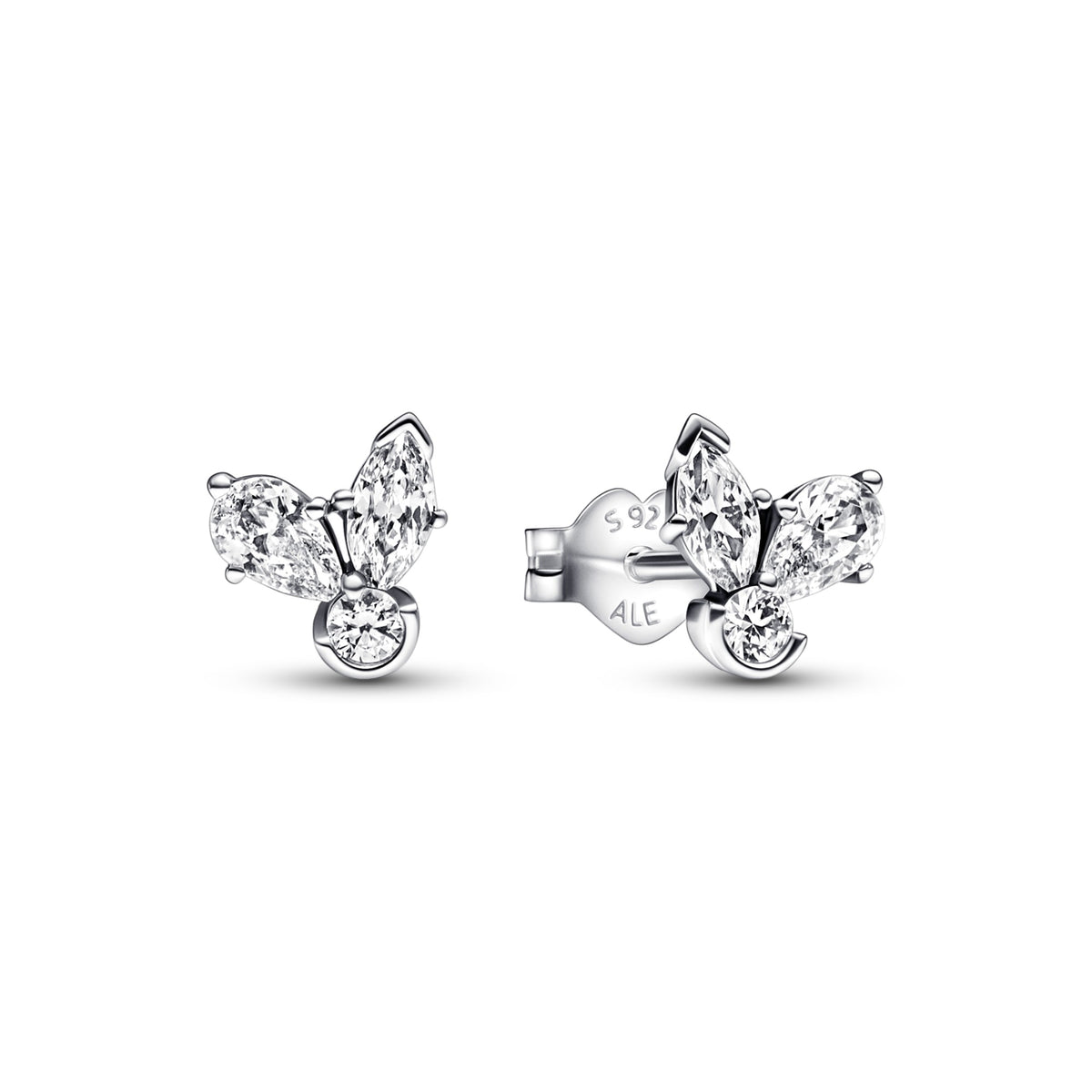 Pandora Sparkling Herbarium Cluster Stud Oorbellen zilver